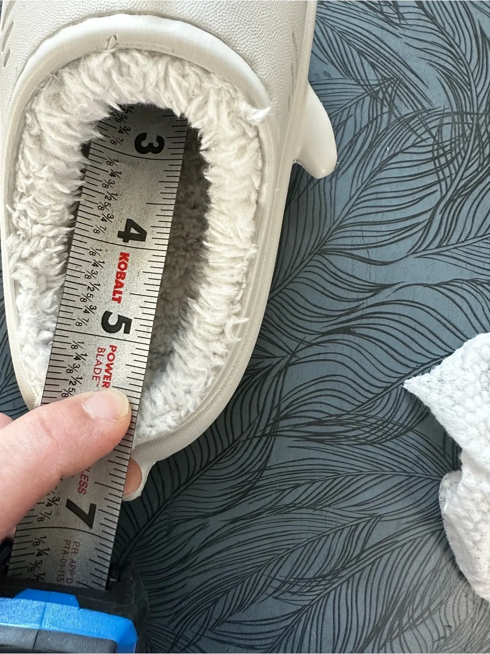 Kids Shark Clog Slippers in Cream - Cozy Fuzzy Lining